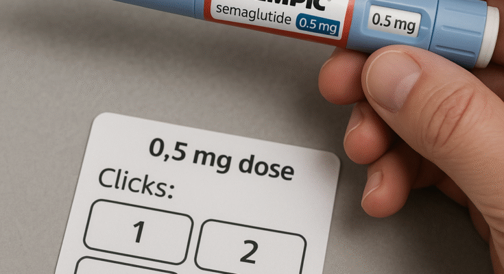 How Many Clicks for 0.5 mg Ozempic?